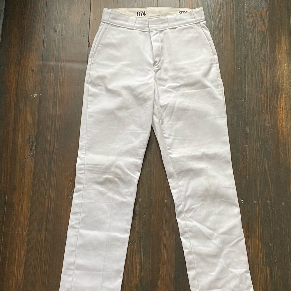 White High Rise Dickies